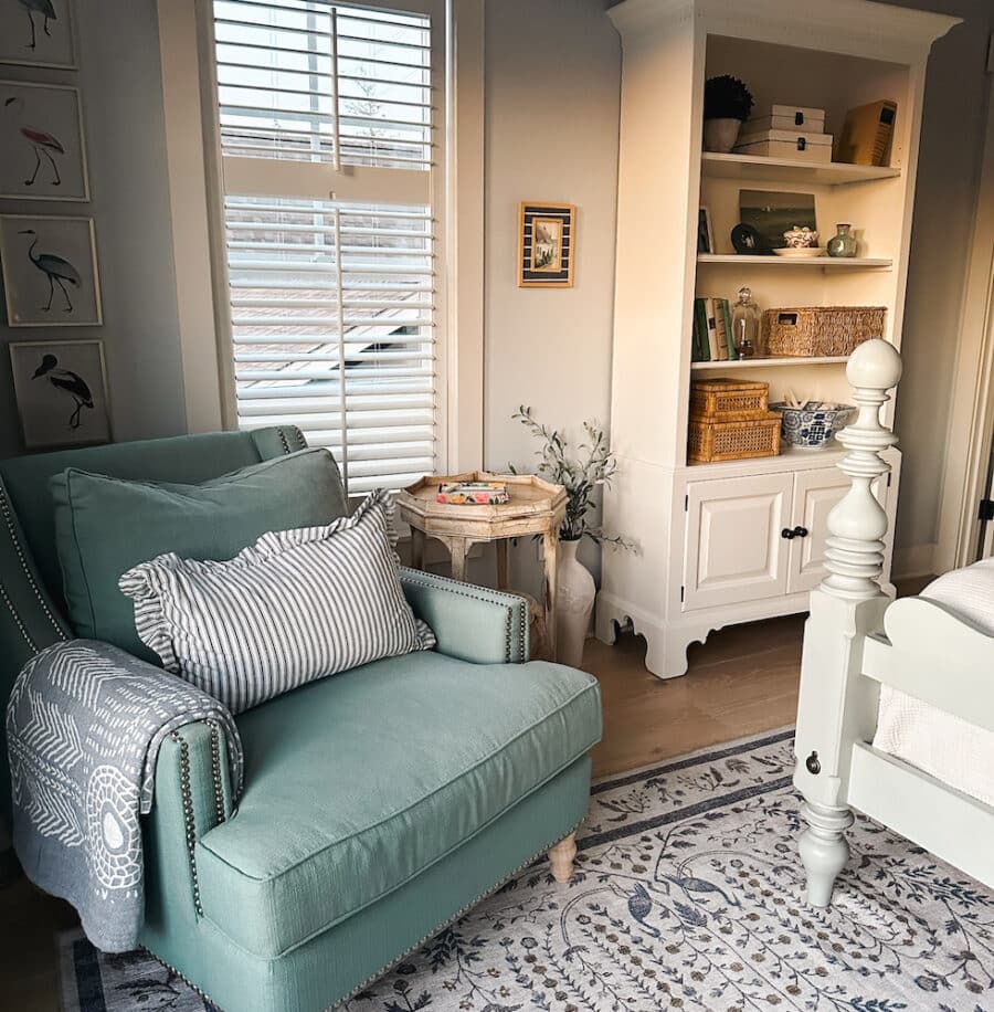 12 Teal Blue Green Arm Chairs (styles and sources!)