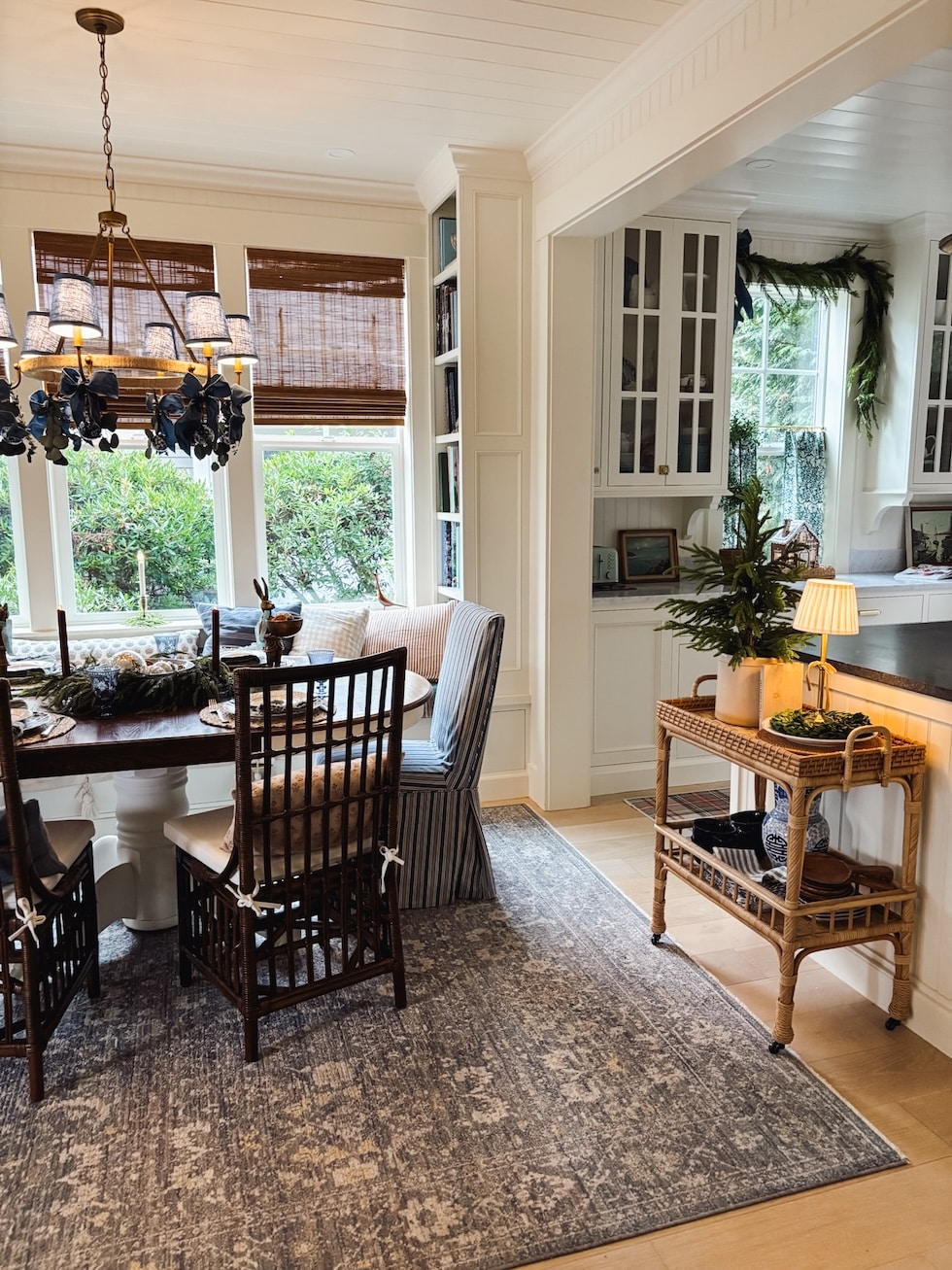 cozy coastal cottage dining room christmas decorating the inspired room