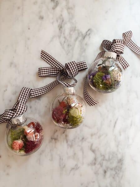 DIY Dried Flower Ornaments