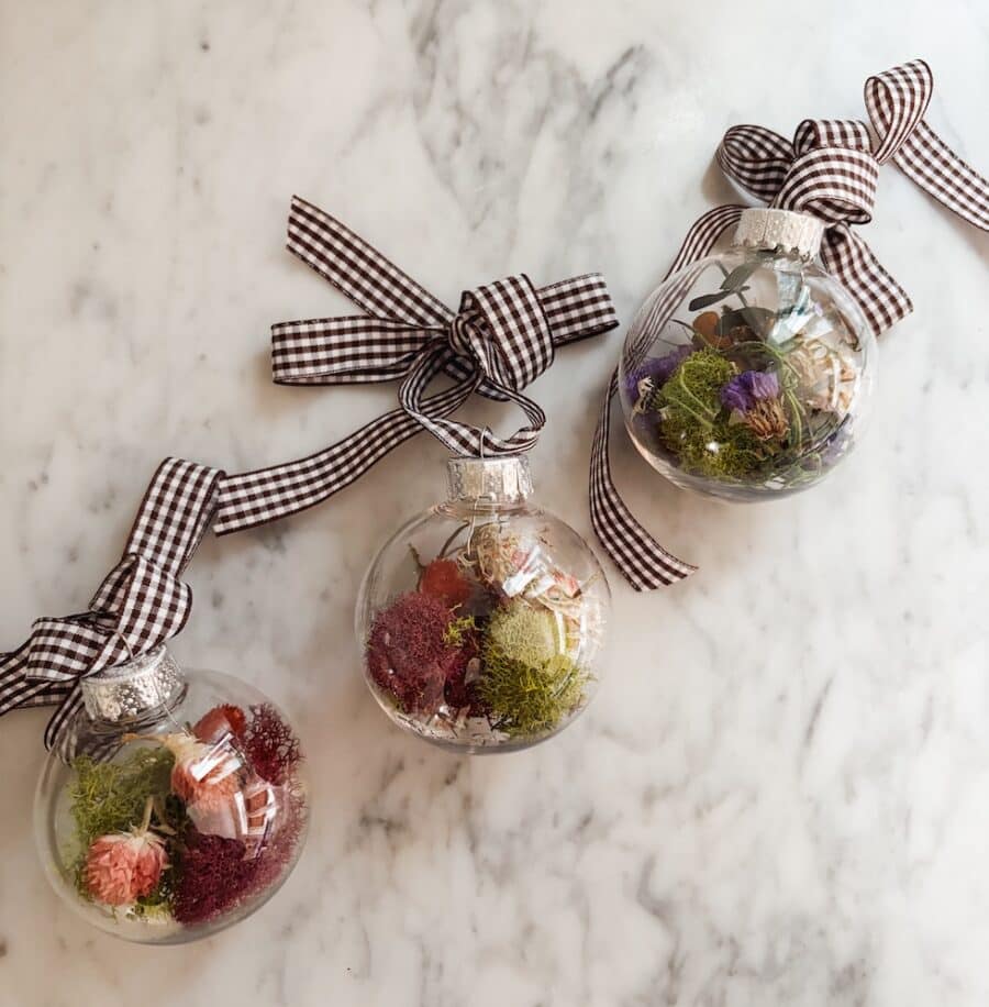 DIY Dried Flower Ornaments