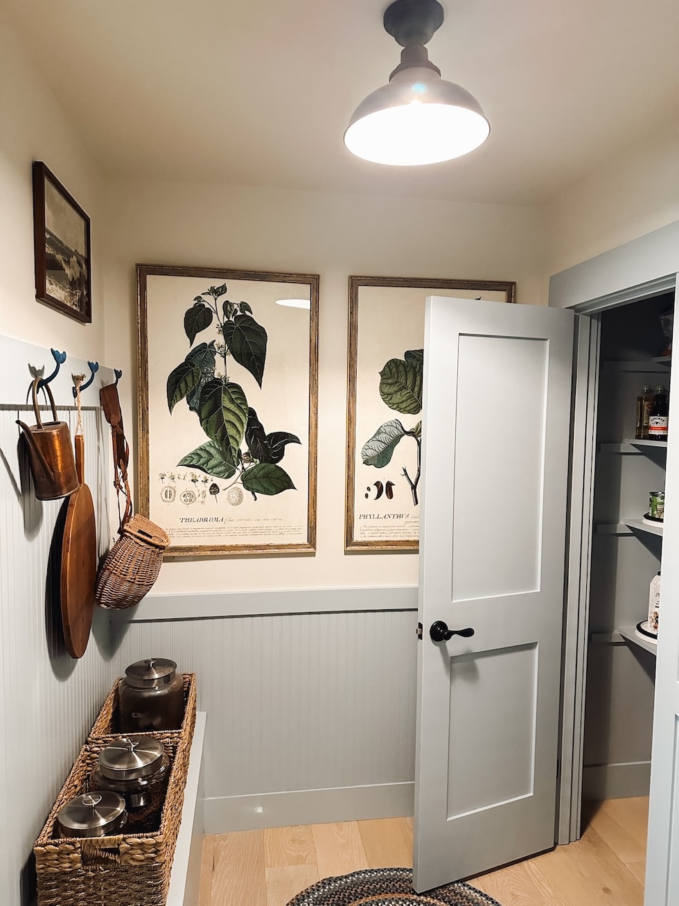 Our Tiny Mudroom (Pantry + Dog Feeding Station) Makeover