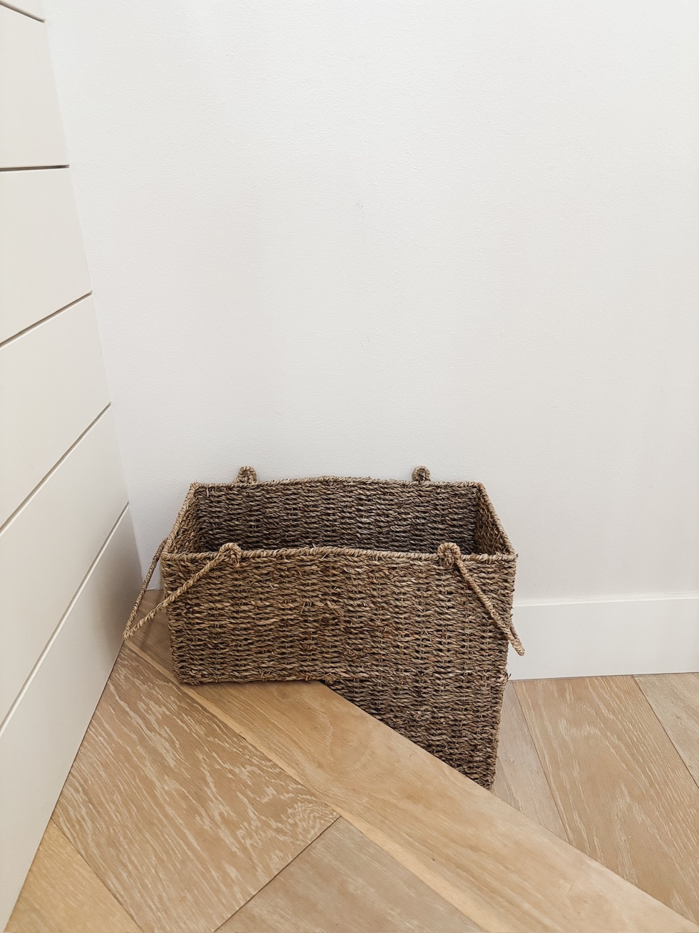 woven stair basket the inspired room