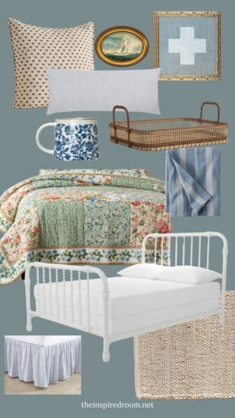 Patchwork Quilts & Cozy Coastal Bed Nook: Get the Look