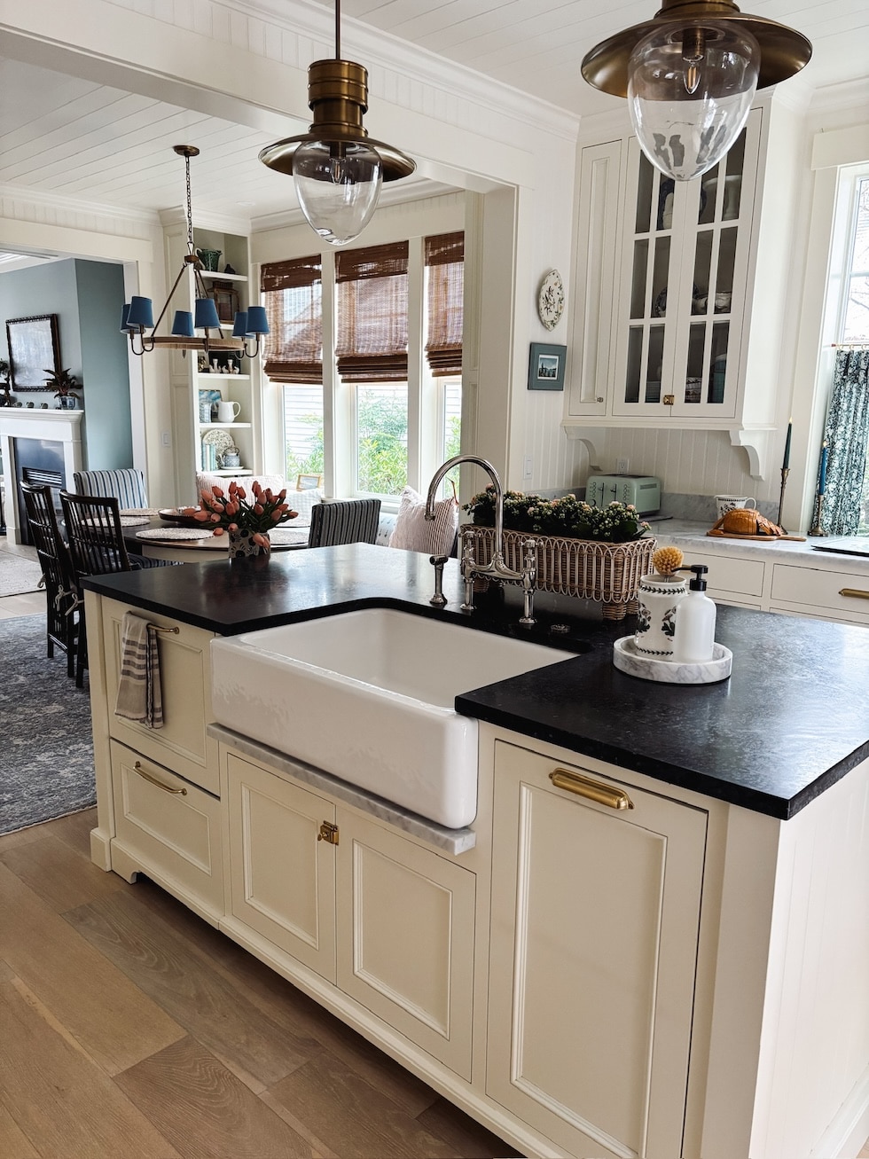 cozy coastal cottage kitchen farmhouse sink the inspired room