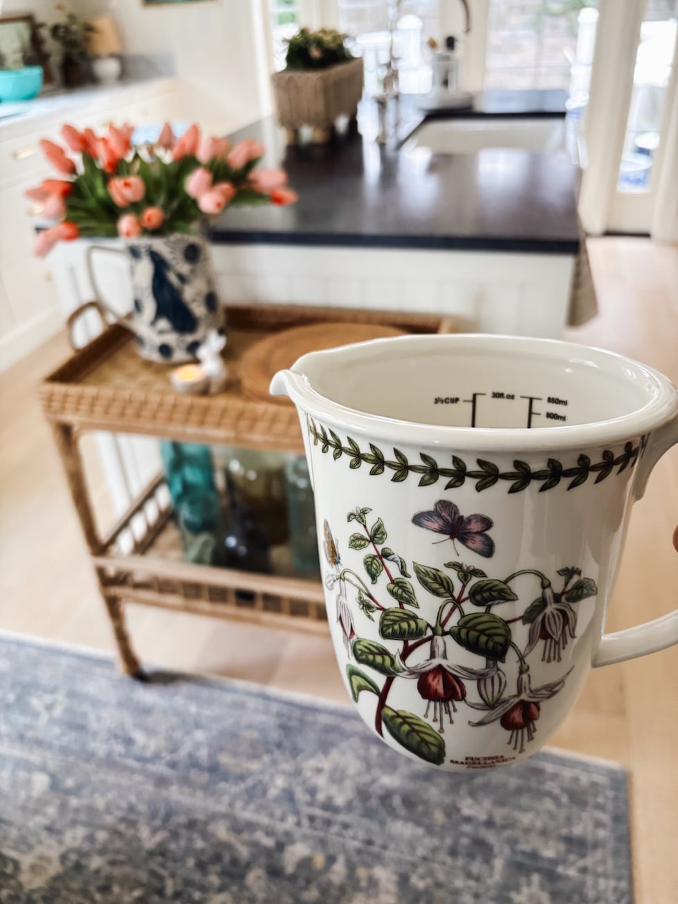 cozy kitchen botanical portmeirion measuring cup the inspired room