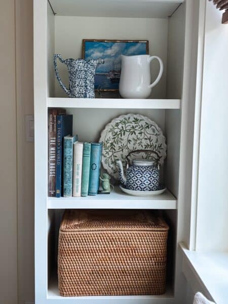 Baskets in the Dining Room (a place for everything!)