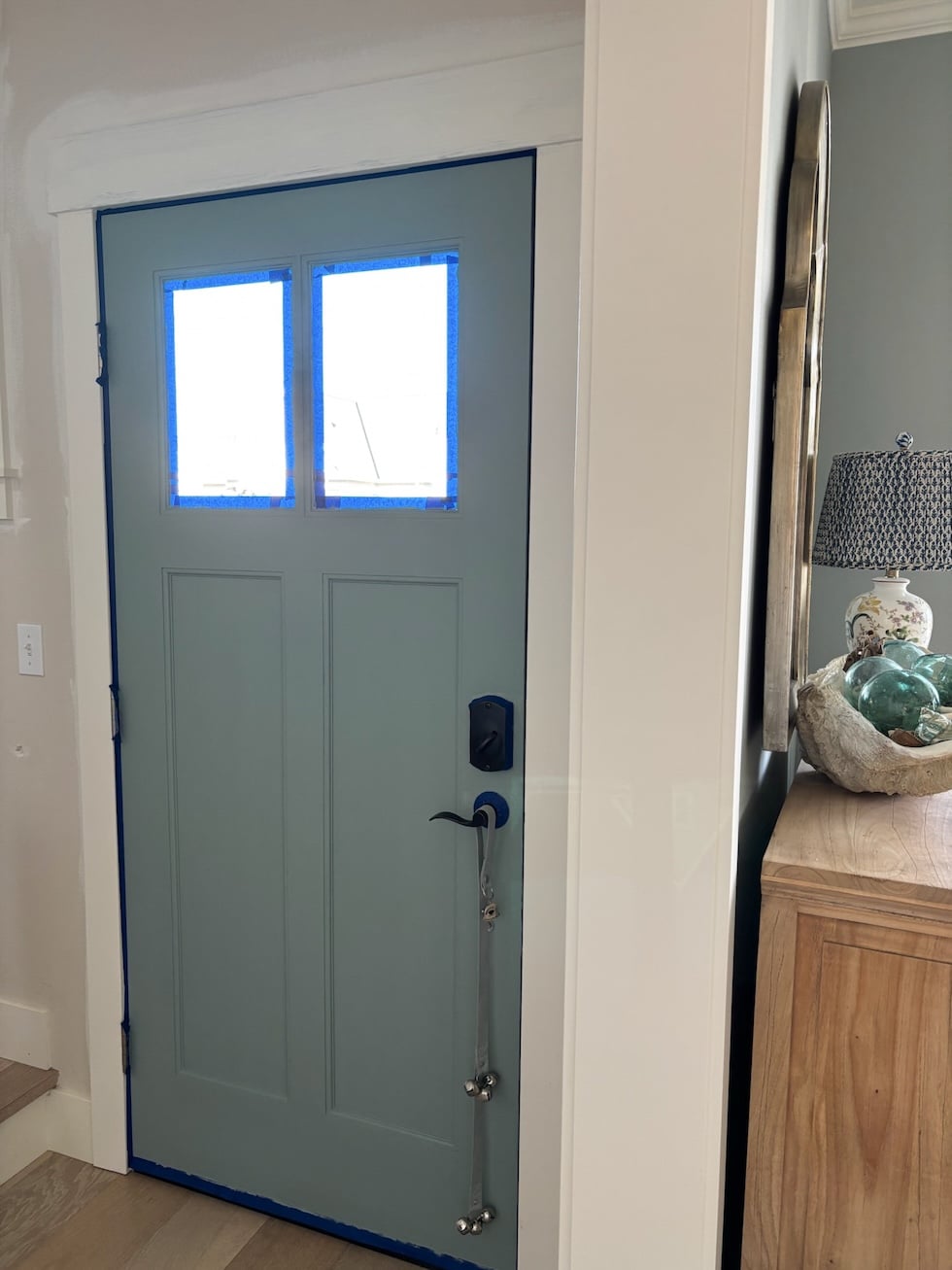 blue green benjamin moore front door paint color the inspired room