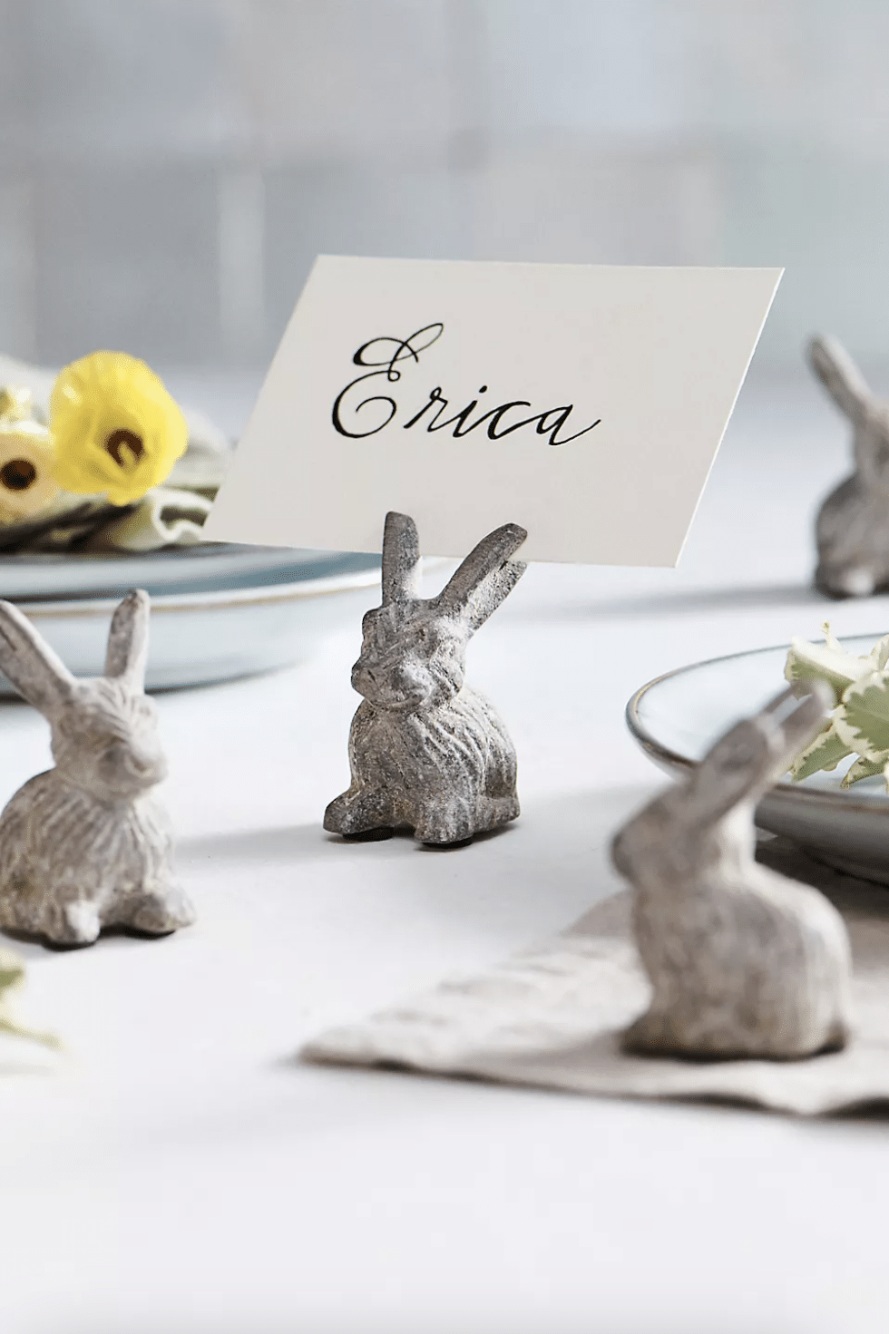 bunny place cards spring decor