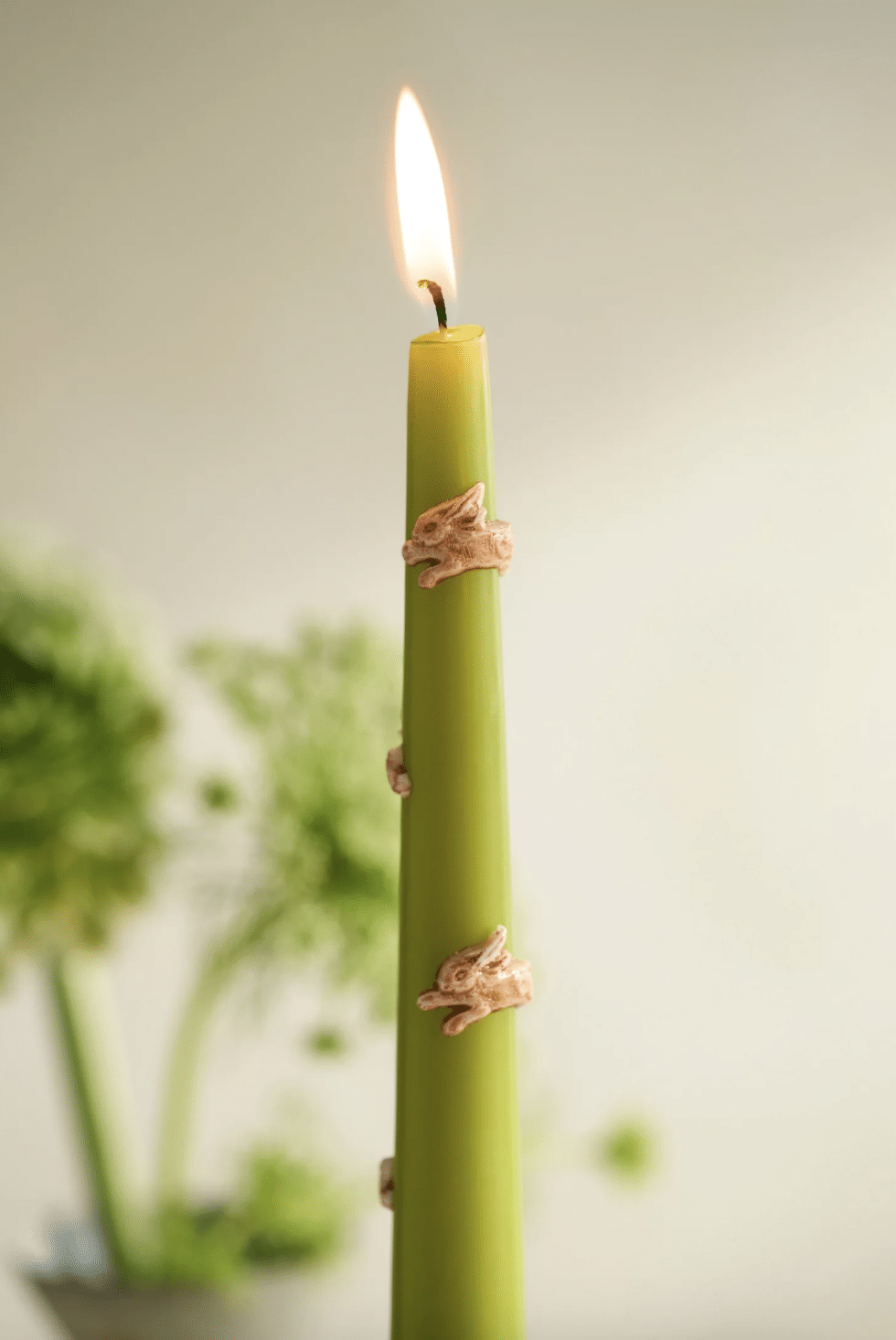 bunny taper candle the inspired room