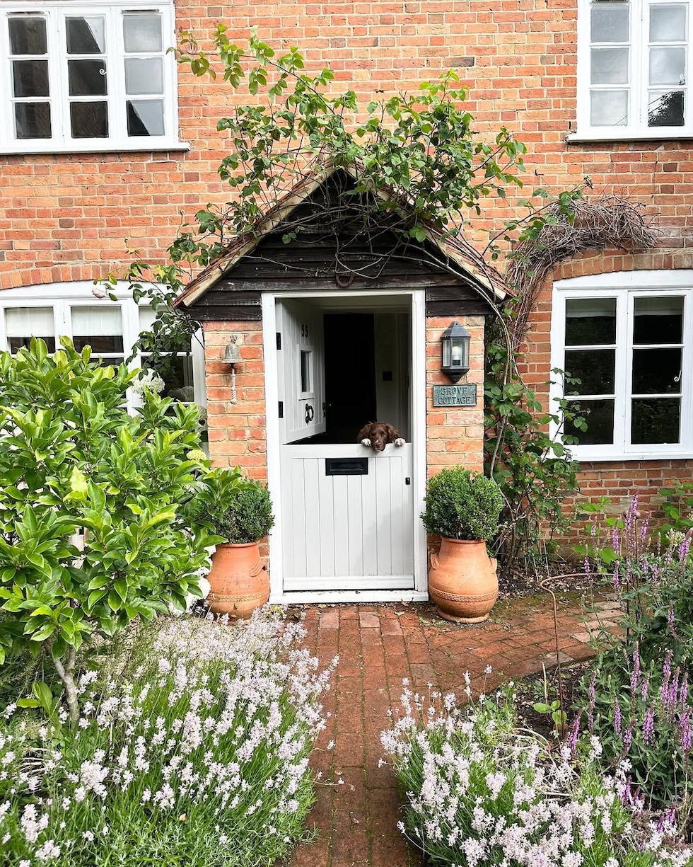 charming brick exterior dutch door