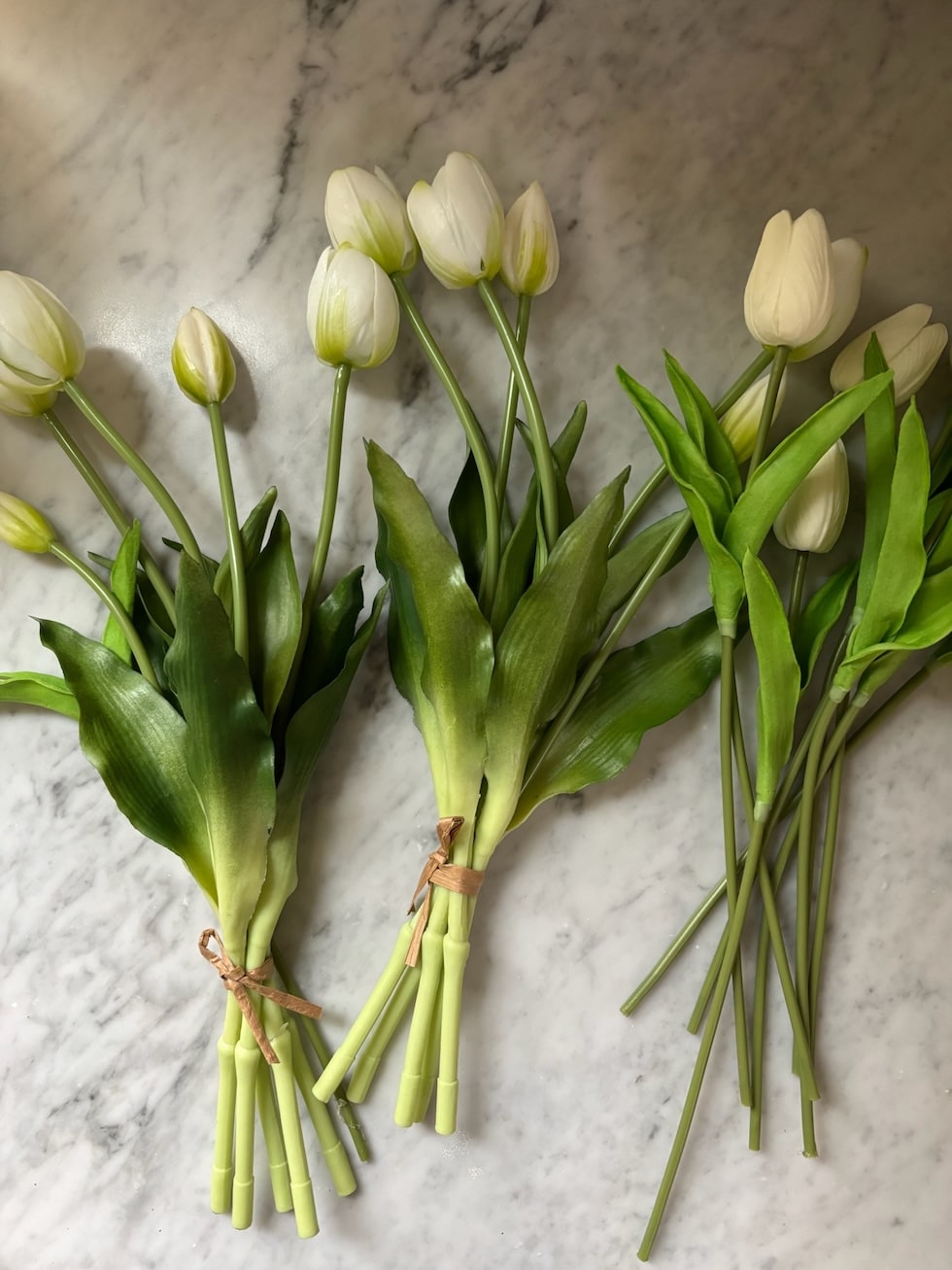 cream white faux tulips amazon the inspired room