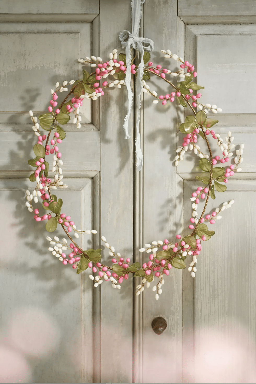 oval spring iron wreath the inspired room