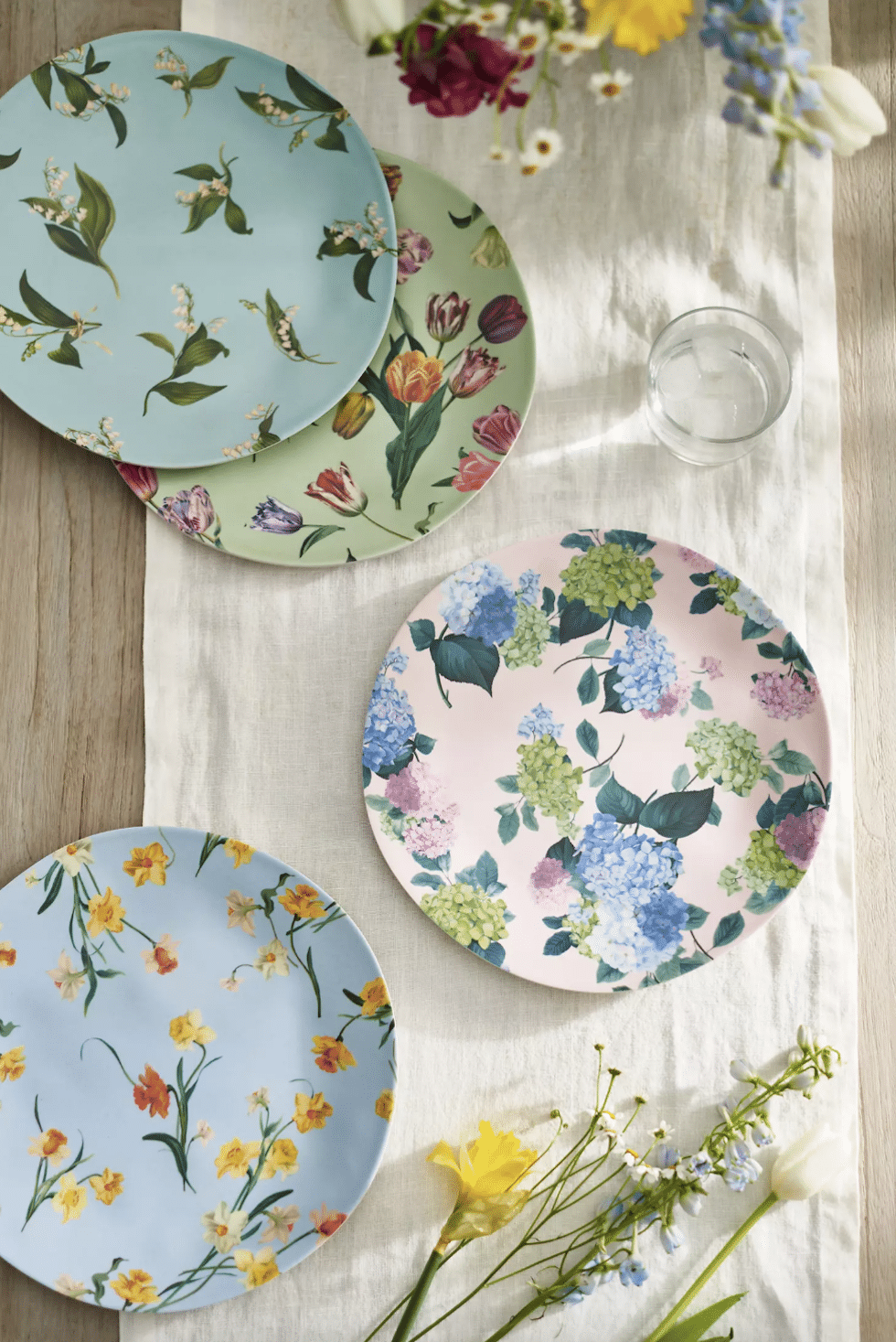 spring floral melamine plates terrain