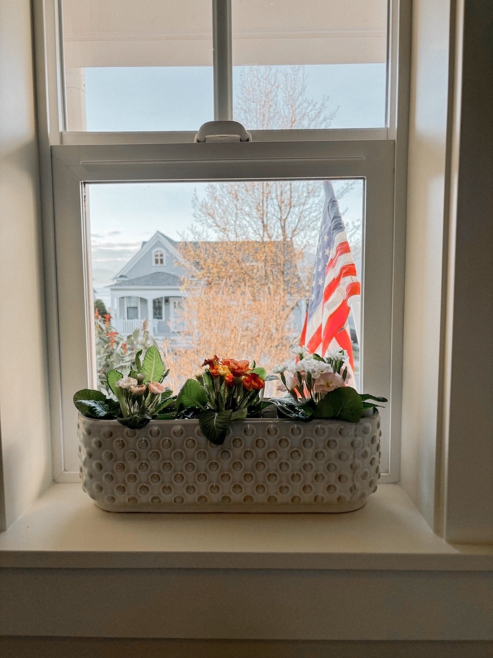 stoneware hobnail planter windowsill the inspired room