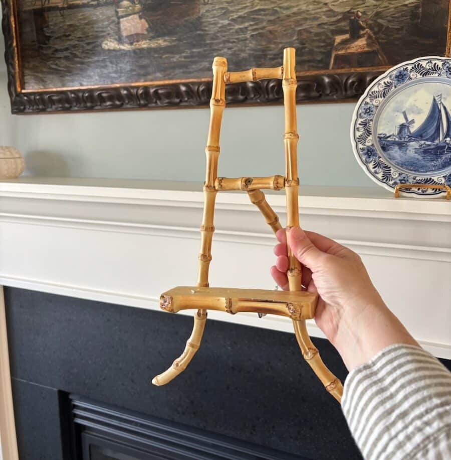The Prettiest Bamboo Tabletop Easel for Displaying Art