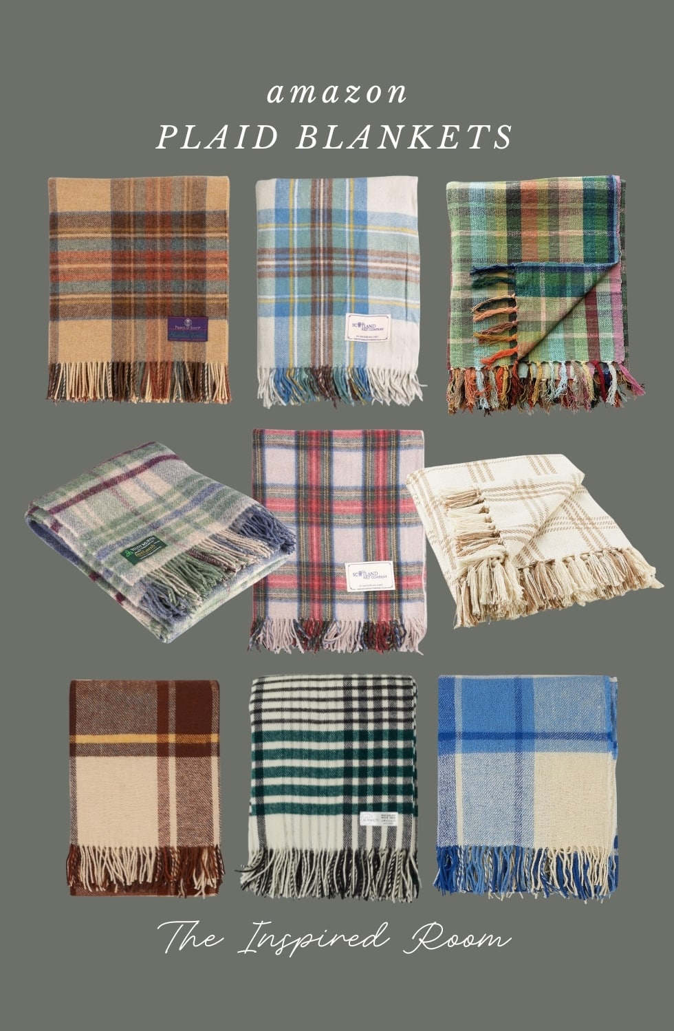 Favorite Plaid Blankets for Fall - The Inspired Room