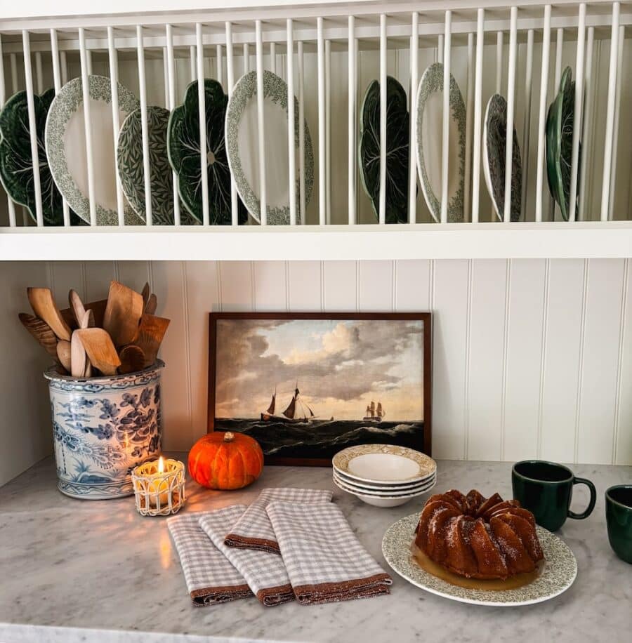 Our Cozy Fall Kitchen + Apple Cider Donut Bundt Cake Recipe