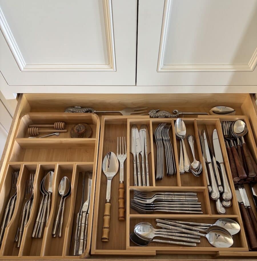 Organized Flatware Drawer (A Place for Everything)