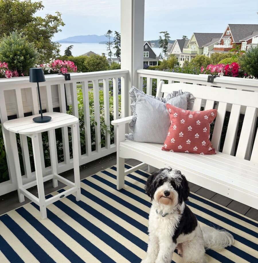 Making Our Home Summer-Ready with Touches of Red White and Blue