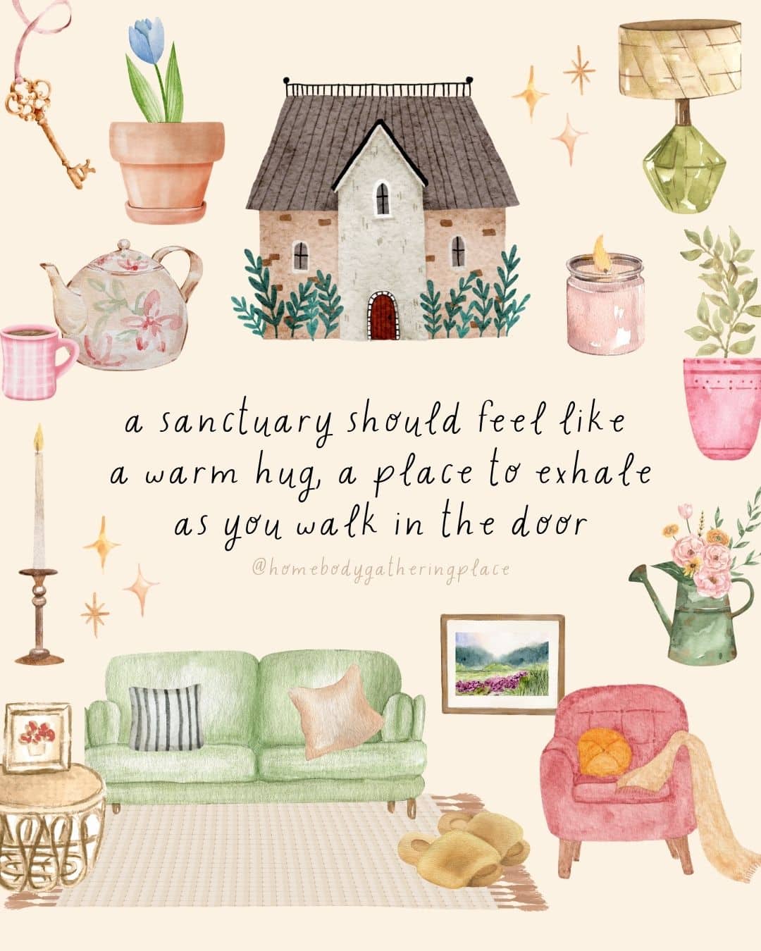 A sanctuary should feel like a warm hug...