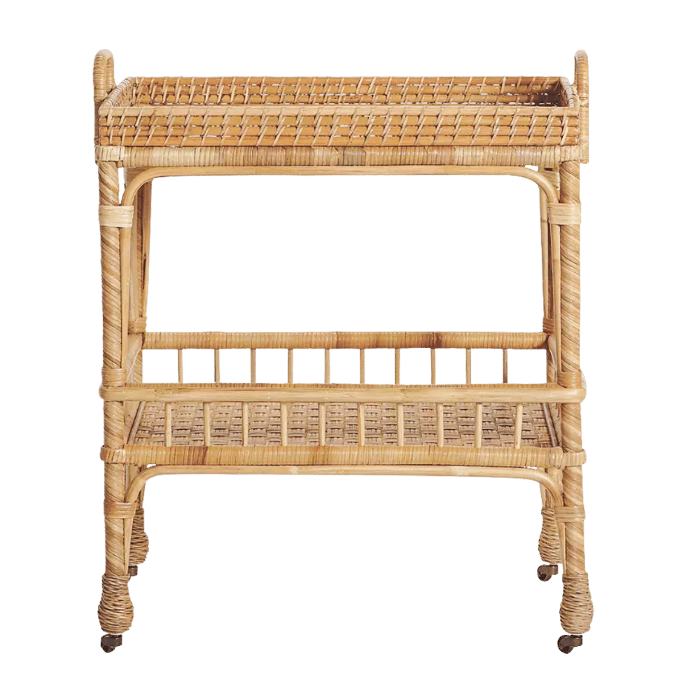 rattan cart
