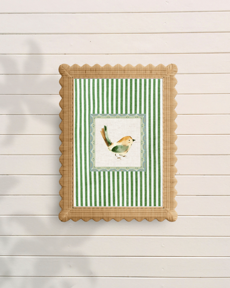 Bird with Stripes Digital Art Print