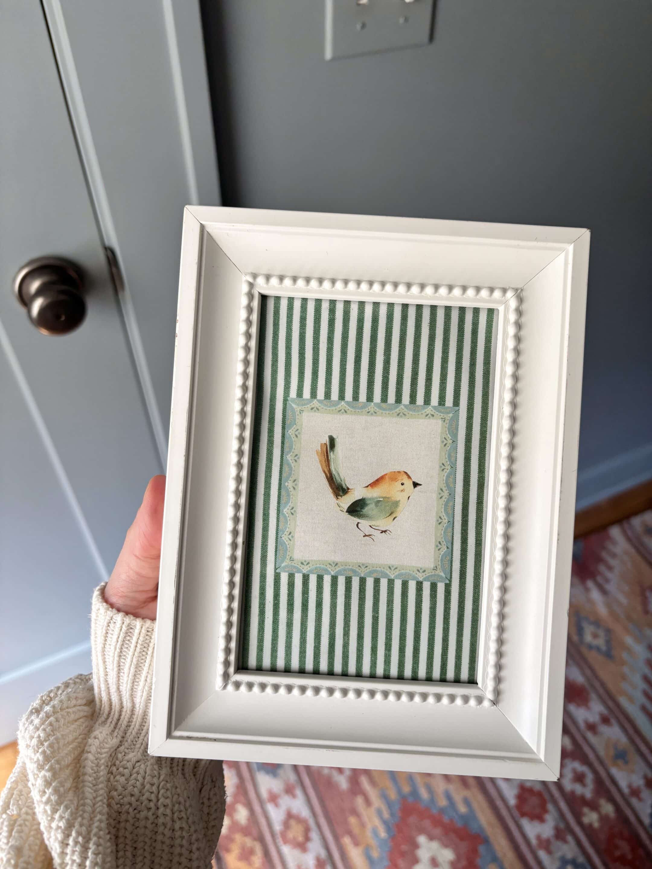 Bird with Stripes Digital Art Print - Image 3