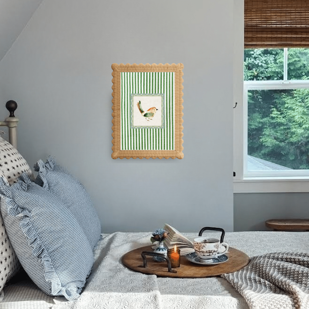 Bird with Stripes Digital Art Print - Image 2
