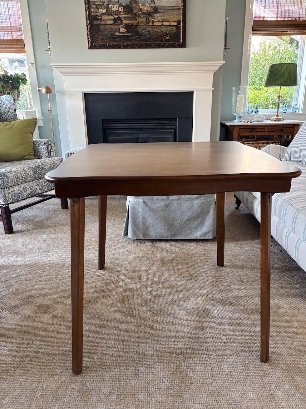 wood folding table